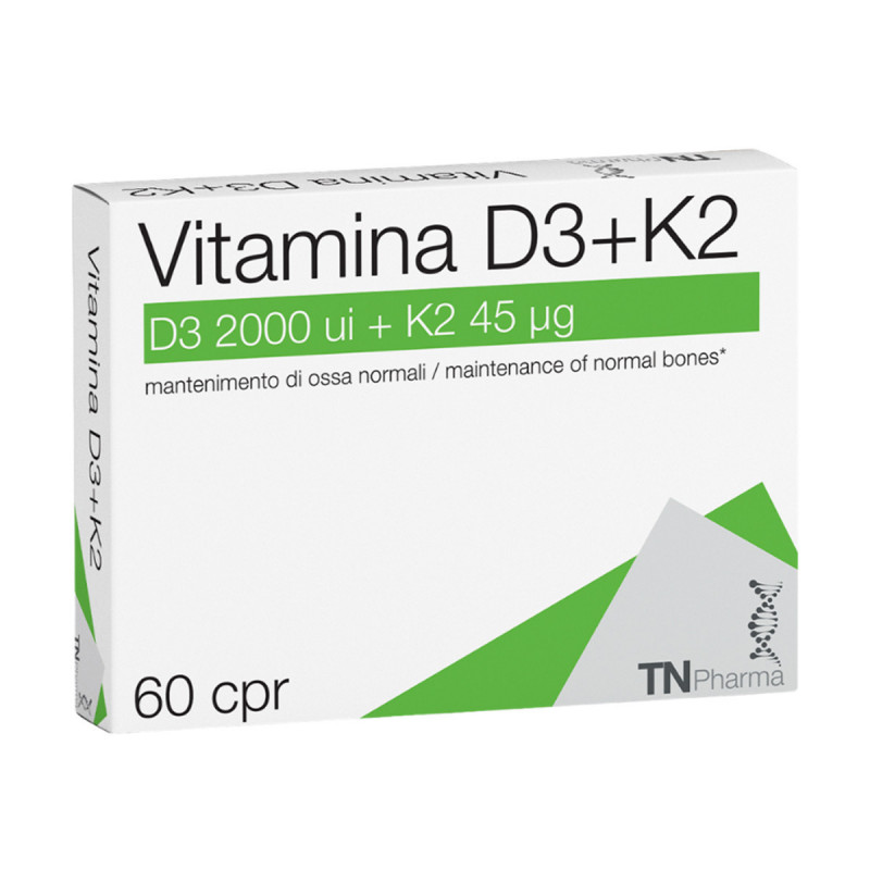 Vitamina D3 + K2 60 cpr