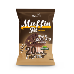 Muffin Fit Protein avec pépites de chocolat blanc 50 g