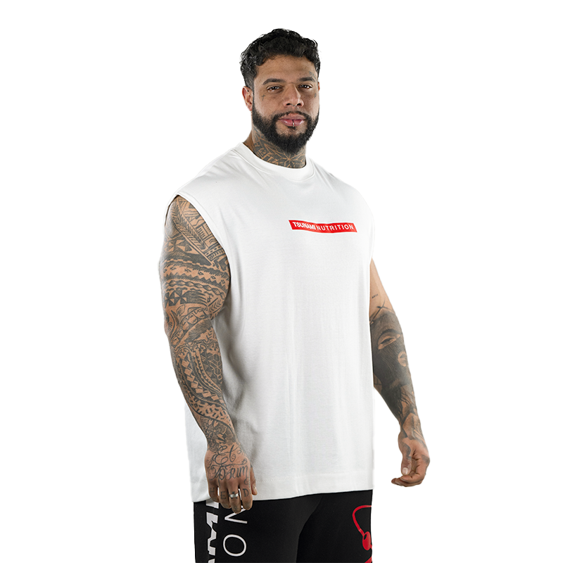 Sleeve Box Logo Oversize Tsunami Men's White