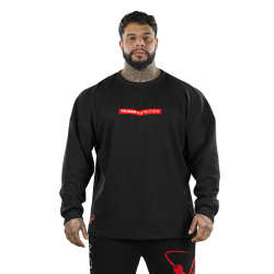 Box Logo Oversize Long Sleeve Tsunami Men's T-shirt Black